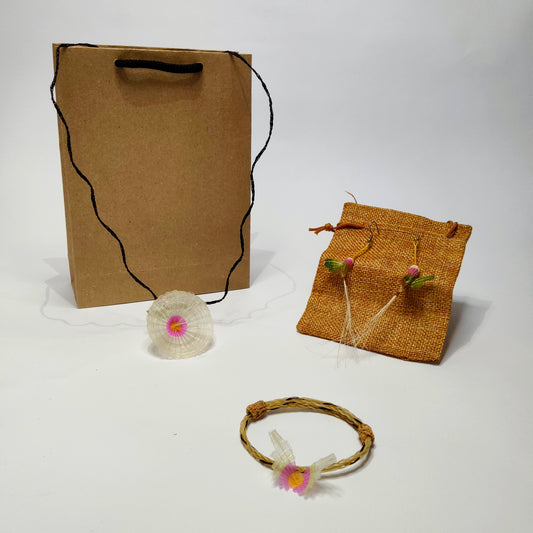 Conjunto de collar, aretes y Manilla 6